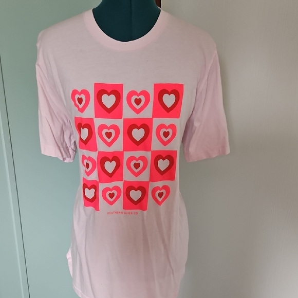 Pink Heart Pattern Shirt - Picture 1 of 1